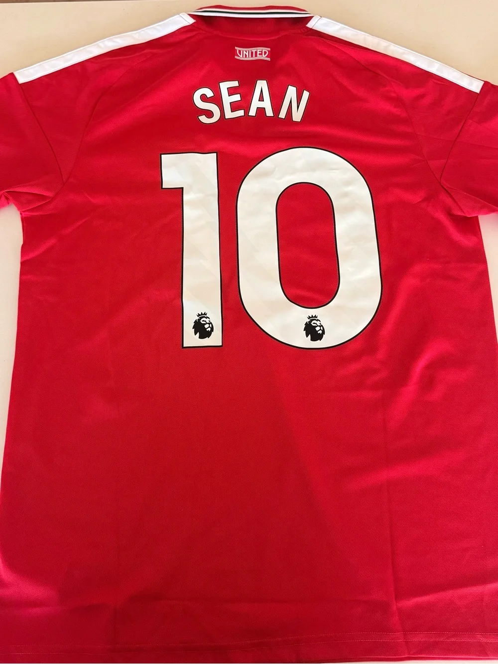adidas Manchester United Red Home Jersey with White Accents
